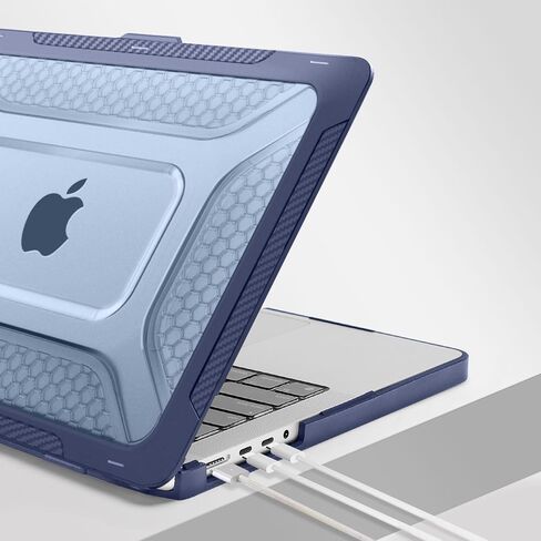 MOSISO Compatible with MacBook Pro 14 inch Case 2024-2021 Release M3 A2918 A2992 M2 A2779 M1 A2442, Honeycomb Heavy Duty TPU Bumper Plastic Hard Shell Case with Fold Kickstand&Keyboard Cover, Black in Saudi Arabia