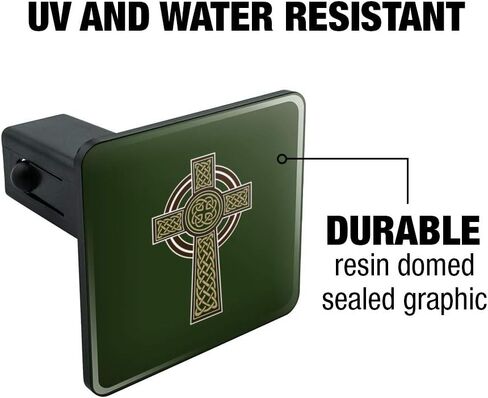 GRAPHICS & MORE Celtic Christian Cross Irish Ireland Tow Trailer Hitch Cover Plug Insert 2" in Saudi Arabia