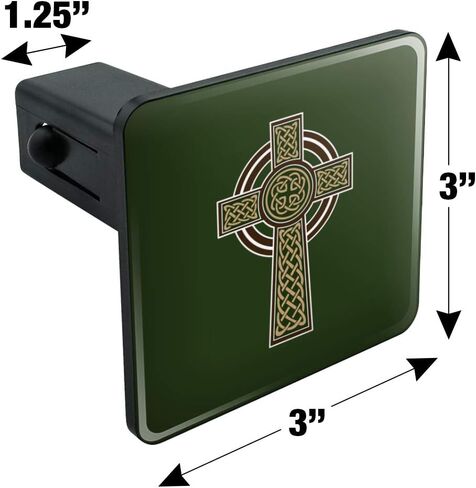 GRAPHICS & MORE Celtic Christian Cross Irish Ireland Tow Trailer Hitch Cover Plug Insert 2" in Saudi Arabia