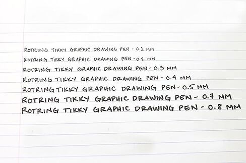 قلم تحديد رفيع من rOtring 1904756 مقاس 0.50 ملم Tikky Graphic - أسود (عبوة من 12 قلمًا) in Kuwait