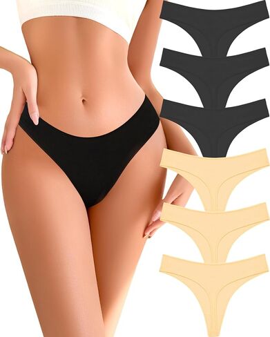 Cotton Underwear for Women Pack Breathable Thongs for Women Sexy Stretch Soft Womens Panties Thong XS-XL in Kuwait