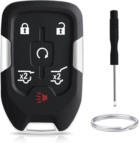 Key Fob Shell Cover Replacement Fits for Chevy Suburban Tahoe 2015 2016 2017 2018 2019 2020 GMC Yukon Keyless Entry Remote Control Outer Case (6-Button) in Saudi Arabia