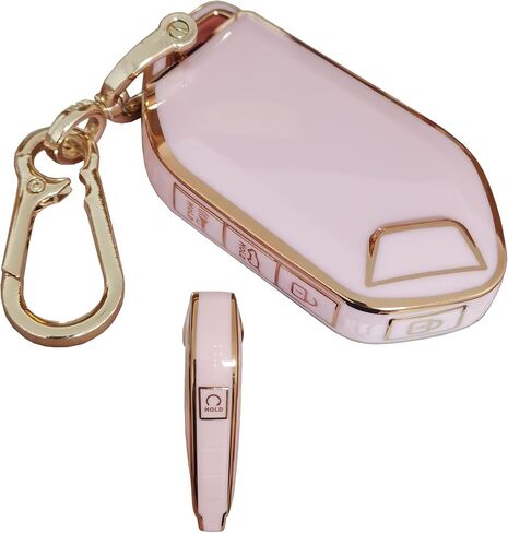 TPU for Kia Key Cover with Keychain Keyless Entry Remote Control Key Fit for Kia Telluride 2023/2024 Smart Key Fob Shell (Pink) in Kuwait