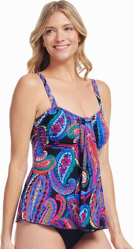 Women's Bandeau Tankini Swimsuit Tops Modest Swimwear Tankini Tops for Women Swimwear Top Only in Saudi Arabia