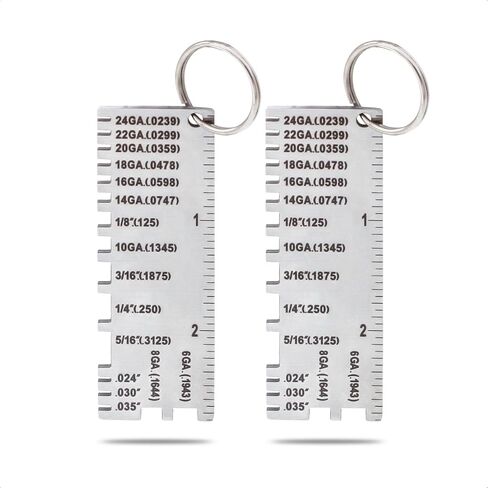 Wire/Metal Sheet Thickness Gauge 229895 Welding Gage Plated Size Inspection Tool [NOT Cheap Stamping Version] in Saudi Arabia