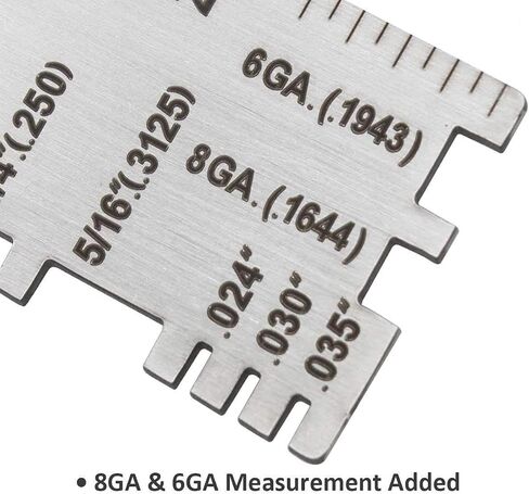 Wire/Metal Sheet Thickness Gauge 229895 Welding Gage Plated Size Inspection Tool [NOT Cheap Stamping Version] in Saudi Arabia