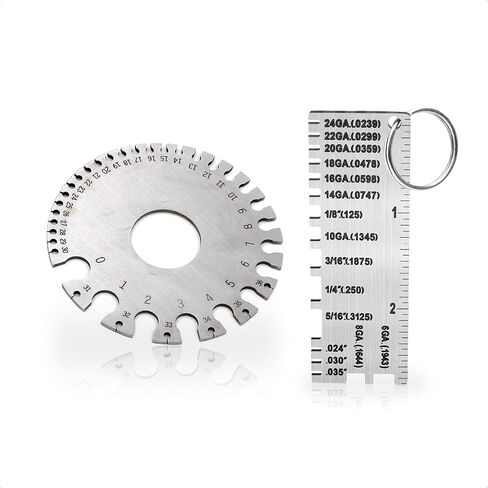 Wire/Metal Sheet Thickness Gauge 229895 Welding Gage Plated Size Inspection Tool [NOT Cheap Stamping Version] in Saudi Arabia