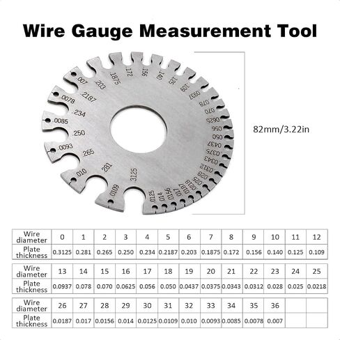 Wire/Metal Sheet Thickness Gauge 229895 Welding Gage Plated Size Inspection Tool [NOT Cheap Stamping Version] in Saudi Arabia