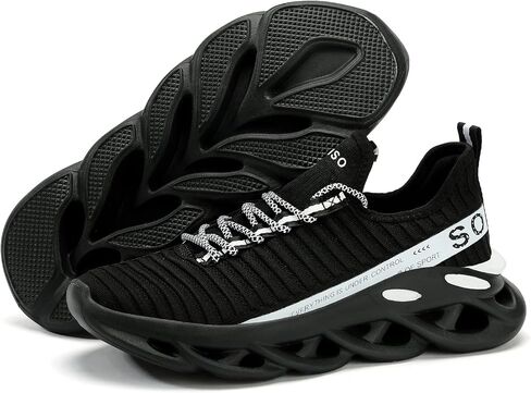 SPOSENS Mens Walking Shoes Lightweight Tennis Shoes Men Running Shoes for Man Casual Shoes Slip on Gym Shoes in Saudi Arabia