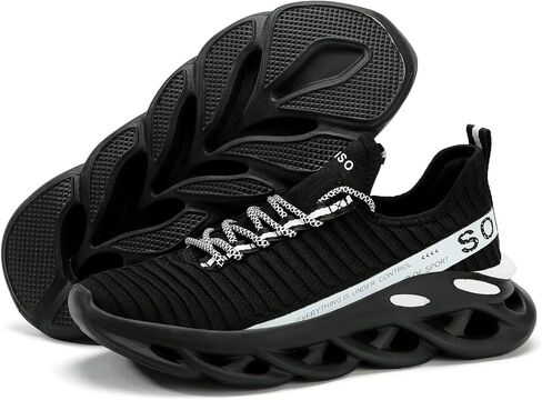 SPOSENS Mens Walking Shoes Lightweight Tennis Shoes Men Running Shoes for Man Casual Shoes Slip on Gym Shoes in Saudi Arabia