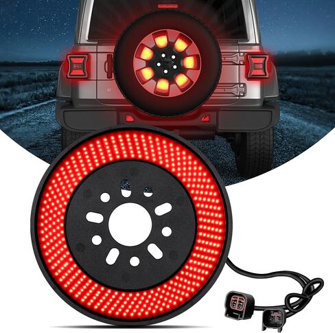 ضوء الفرامل الاحتياطية LED Plug-N-Play متوافق مع Jeep Wrangler 2007-2018 JK JKU YJ TJ، ضوء أحمر ساطع in Saudi Arabia