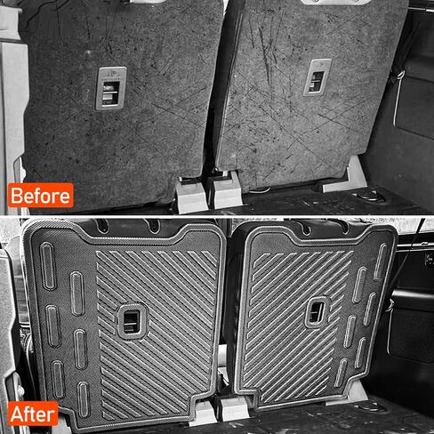 Rear Seat Back Cover for Ford Bronco Accessories 4-Door 2024 2023 2022 2021 Protector with Dog Seat Liner,TPE Second Row Backrest Cover All-Weather Protection(4 Pcs-with Folding Lip) in Saudi Arabia