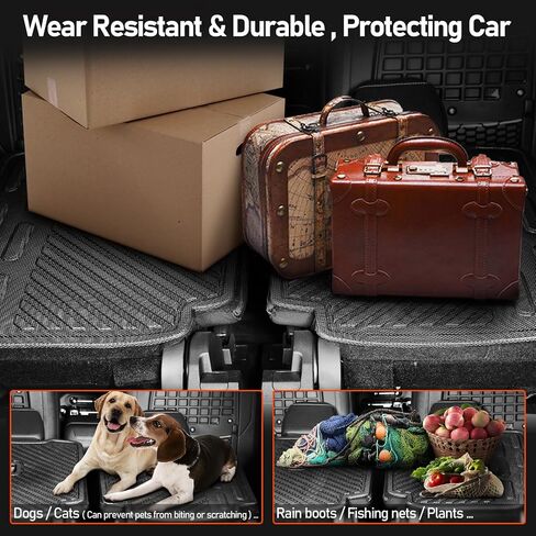 Rear Seat Back Cover for Ford Bronco Accessories 4-Door 2024 2023 2022 2021 Protector with Dog Seat Liner,TPE Second Row Backrest Cover All-Weather Protection(4 Pcs-with Folding Lip) in Saudi Arabia