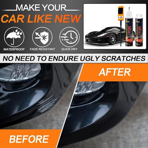 Touch Up Paint For Cars, Automotive Car Paint Pen Scratch Repair Two-In-One Touch Up Paint, Premium Car Scratch Remover for Deep Scratches 0.4 fl oz (Gray) in Saudi Arabia