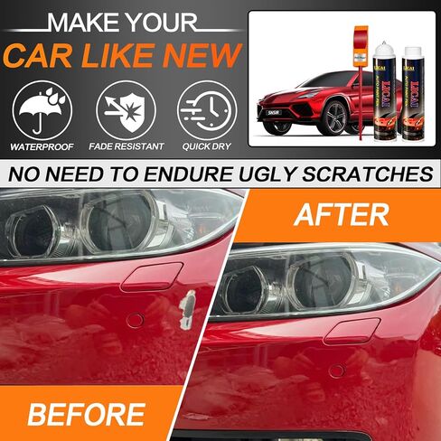 Touch Up Paint For Cars, Automotive Car Paint Pen Scratch Repair Two-In-One Touch Up Paint, Premium Car Scratch Remover for Deep Scratches 0.4 fl oz (Gray) in Kuwait
