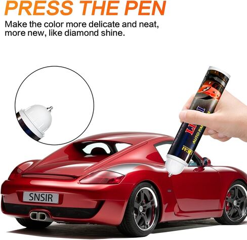 Touch Up Paint For Cars, Automotive Car Paint Pen Scratch Repair Two-In-One Touch Up Paint, Premium Car Scratch Remover for Deep Scratches 0.4 fl oz (Gray) in Kuwait