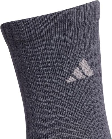 جوارب Adidas للأطفال للأولاد والبنات مبطنة بزاوية مخططة (6 أزواج) in Kuwait