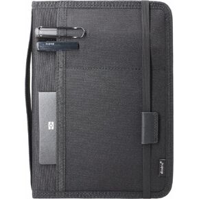 diodrio Journal Notebook Cover for Travel 5.5 x 8.25 A5 Moleskine LEUCHTTURM 1917 Journal Notebook Planner Sketchbook Legal Pad, refillable, Water Resistant, Elastic Band, Inner Pockets, Black