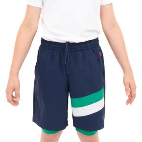 WILSON Boys 2-in-1 Athletic Shorts: Performance Youth Shorts with Zippered Pocket and Liner Brief