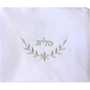 White Velvet Tallit Bag