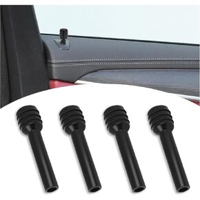 4PCS Car Door Lock Knobs,Aluminum Alloy Car Door Lock Cover with M4 Internal Thread for Car Decoration,Universal Interior Car Accessories Door Lock Pin for Car Truck SUV (Red)