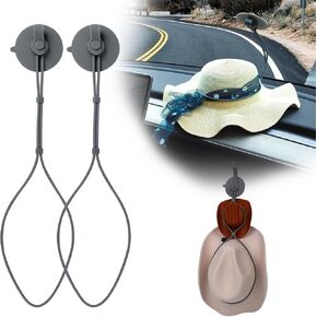 Cowboy Hat Holder for Car, Silicone Cowboy Hat Rack, Cowboy Hat Dash Holder for Car Truck SUV, Truck Hat Holder for Vehicle, Traveling, Wall (Black-2PCS)