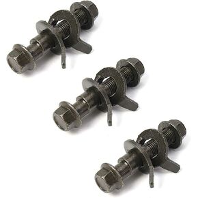 3Pcs 12mm/ 0.47" Cam Bolt Kit, Car Auto Front Camber Bolts Alignment Adjustable Camber Kit