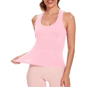 MathCat Workout Tank Tops for Women Sleeveless Gym Tops Seamless Racerback Athletic Yoga Shirts