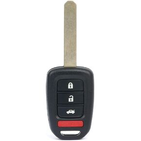 OCPTY 1X Uncut Keyless Entry Remote Control Key Fob Transmitter Replacement for Honda for Accord for Civic 1.8L 2.4L 13-15 MLBHLIK6-1T