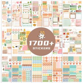 Joyberg 1700+ Planner Stickers, 24 Calendar Stickers Per Pack, These Planner Stickers for Women Will Add Colour and Interest to Your Schedule
