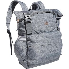 adidas Women's YOLA 3 Sport Backpack, Jersey Onix Grey/Rose Gold/Grey, One Size