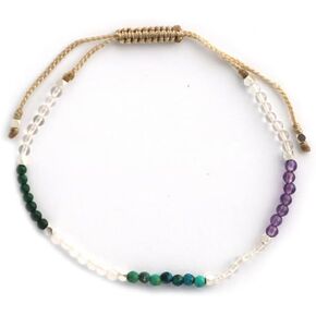 Aura Bracelet Collection for Women - 2mm SMALL (TINY) BEADS, Healing Crystals, Gemstones, and 925 Solid Silver Beads - Essential Women's Real Stone Bracelets