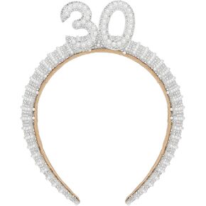 WHAVEL 40th Birthday Decorations for Her, Pearl Birthday Headband 40 Birthday Crown 40th Birthday Gifts Birthday Crown Happy Birthday Accessories for Women in Saudi Arabia