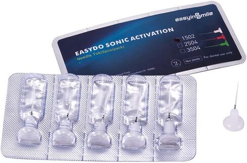 Easydo Endo Sonic Activation System نصائح إبرة 60 قطعة استبدال SOFE ومبرد إبرة قابل للانحناء (أحمر) in Kuwait
