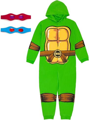 Teenage Mutant Ninja Turtles Zip Up Cosplay Costume Coverall and Masks Newborn to Adult Sizes (0-3 Months - 2XL) in Saudi Arabia