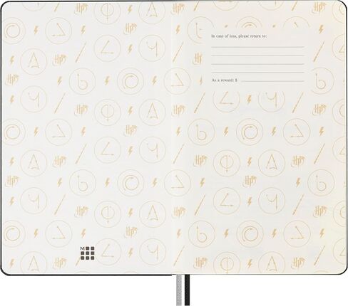 Moleskine Limited Edition Harry Potter Lumos spell Notebook with glow in the dark special-effect, Hard Cover, Ruled, Large (5" x 8.25"), Black, 176 pages in Saudi Arabia