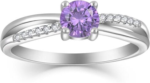 Infinity Promise Ring for Her 925 Sterling Silver Birthstone Engagement Ring Wedding Eternity Anniversary Statement Ring for Women in Saudi Arabia