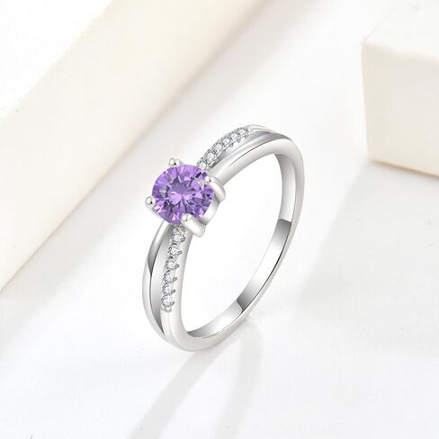 Infinity Promise Ring for Her 925 Sterling Silver Birthstone Engagement Ring Wedding Eternity Anniversary Statement Ring for Women in Saudi Arabia