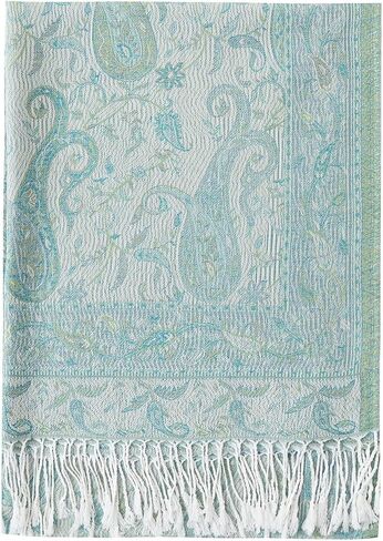 وشاح Umjetnost حريمي من الباشمينا ملفوف بنمط بيزلي مع شراشيب in Saudi Arabia