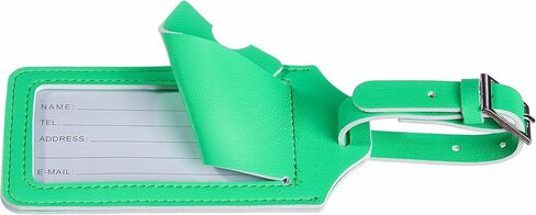 Gostwo 2 حزمة من علامات الأمتعة حقيبة جلدية لحقائب الأمتعة وعلامات السفر (أحمر لامع) in Kuwait