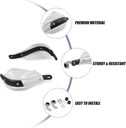 Universal Dirt Bike Handguards 7/8" 22mm and 1 1/8" 28mm Motorcycle Hand Guard for Dirt Bike Motorcycle Supermoto Racing ATV in Saudi Arabia