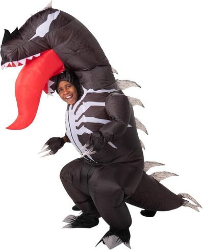 زي MARVEL Venomosaurus الرسمي القابل للنفخ - بذلة مع مروحة مدمجة وقفازات وصندوق بطارية in Kuwait