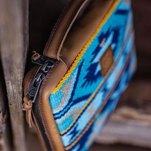 غطاء الكتاب المقدس الغربي من StS Ranchwear جلد موهافي أزرق STS31033 in Saudi Arabia