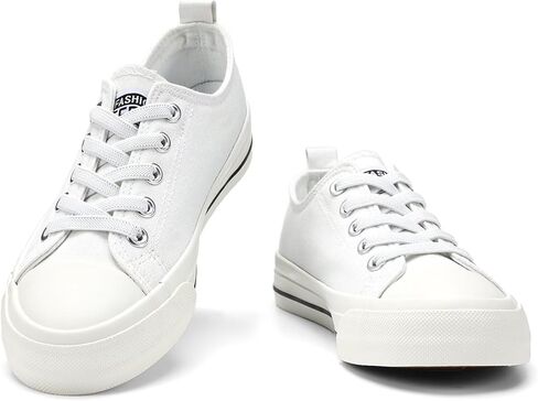 أحذية رياضية للأطفال الصغار من DSWED أحذية قماشية للأولاد والبنات أحذية رياضية كلاسيكية من القطن قابلة للتوسيع بدون أربطة سهلة الارتداء in Kuwait