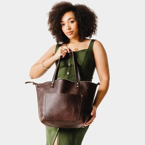 Zipper Tote Bag – Handmade, Durable & Unlined – Interior & Exterior Pockets in Saudi Arabia