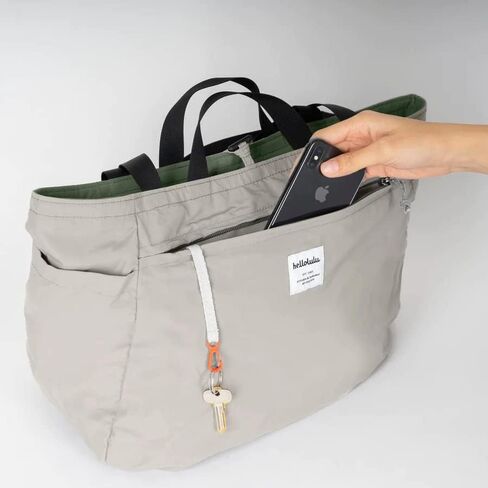 Hellolulu JAKE Double Sided 2 Way Nylon Tote Handbag in Saudi Arabia
