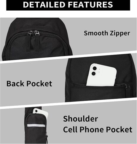 حقيبة Suyzufly الصغيرة بحزام للرجال والنساء، مقاومة للماء بحزام واحد للكتف، حقيبة صدر للمشي لمسافات طويلة والسفر in Kuwait