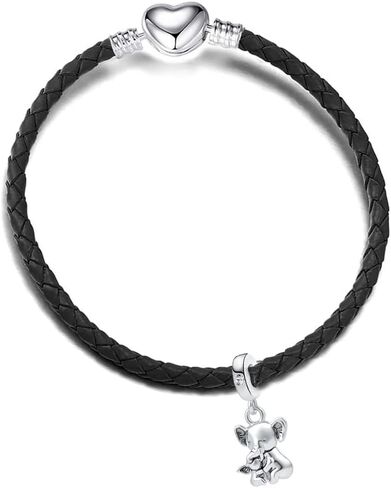 Pet Dog Cat Charm for Pandora Bracelets Paw Print Bead for Mothers Day Gifts Jewelry in Saudi Arabia
