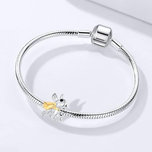Pet Dog Cat Charm for Pandora Bracelets Paw Print Bead for Mothers Day Gifts Jewelry in Saudi Arabia