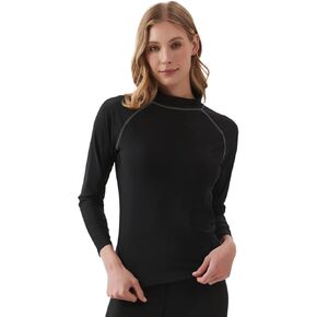 Womens Rash Guard Long Sleeve UPF 50+ UV Swim Shirt Quick Dry Sun Protection Water Rashguard Tops for Surfing